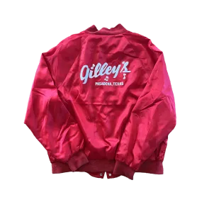 Gilley's Red Satin Jacket Size L