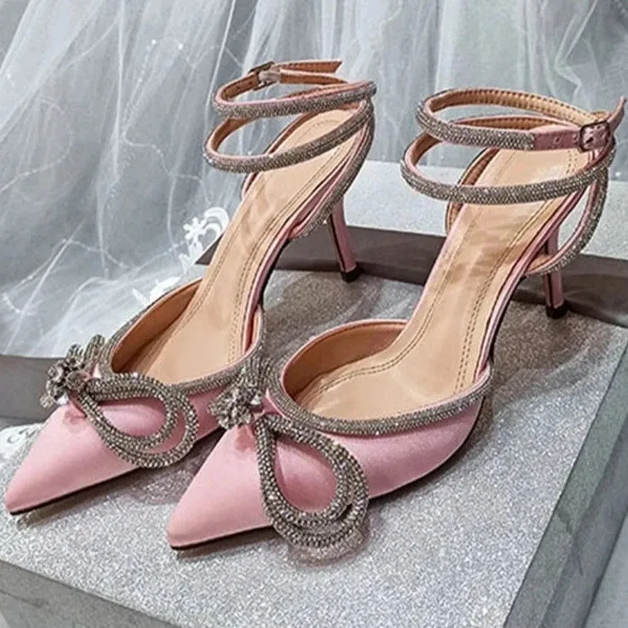 Giselle Bow Rhinestone Heel