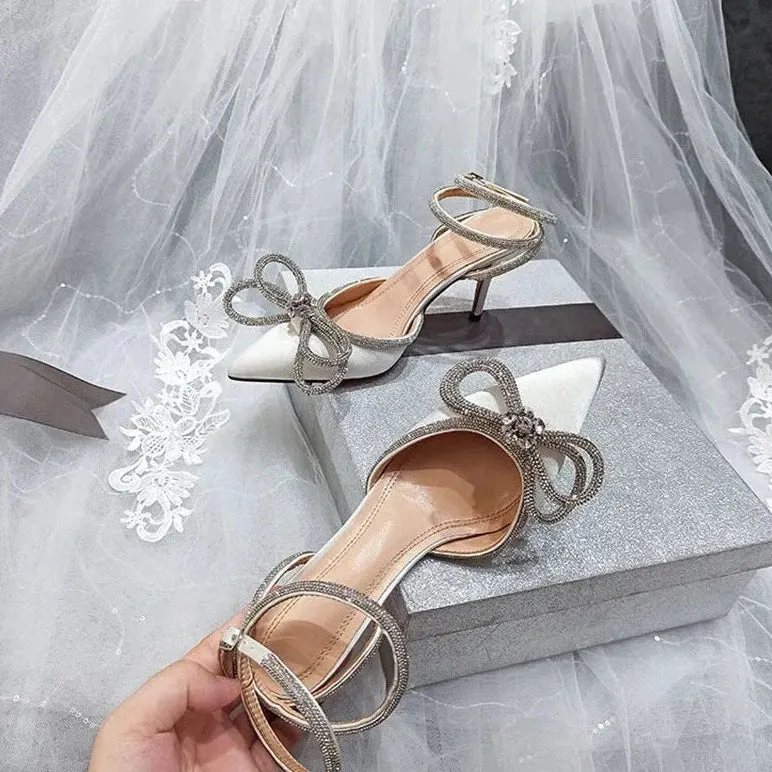 Giselle Bow Rhinestone Heel