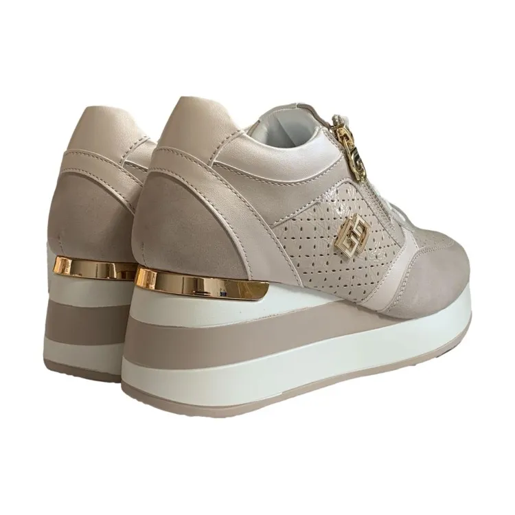 Gold & Gold GB825 Scarpe Donna Sneakers Beige