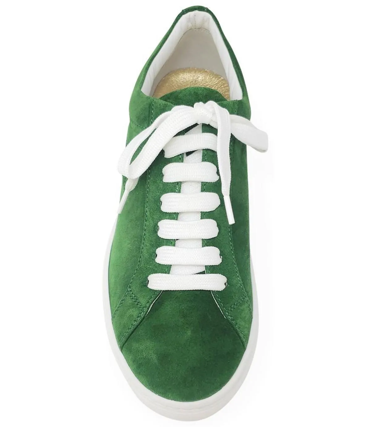 Green Suede Sirius Star Womens Sneaker - Green