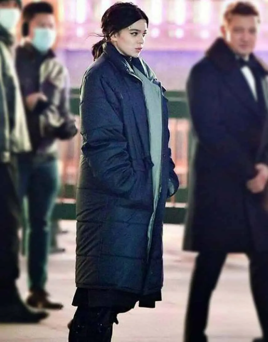 Hawkeye Hailee Steinfeld Black Puffer Coat | Ujackets.com - 45%OFF