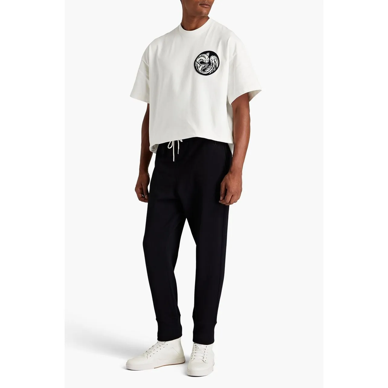 Jil Sander  |Crew Neck Plain Cotton Short Sleeves Logo Designers