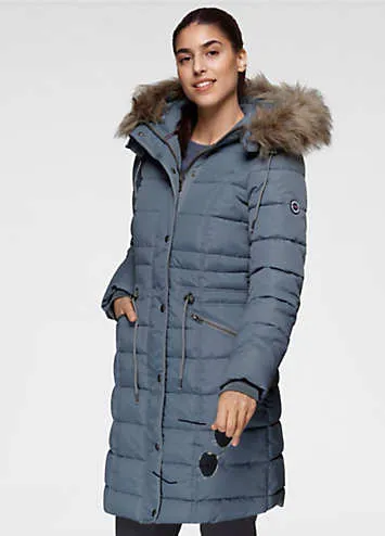 KangaROOS Long Quilted Coat | Grattan