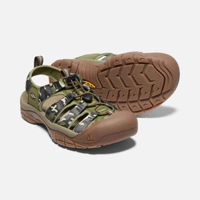 Keen Mens Newport H2 Fisherman Water Sandal- Camo/ Olive Drab