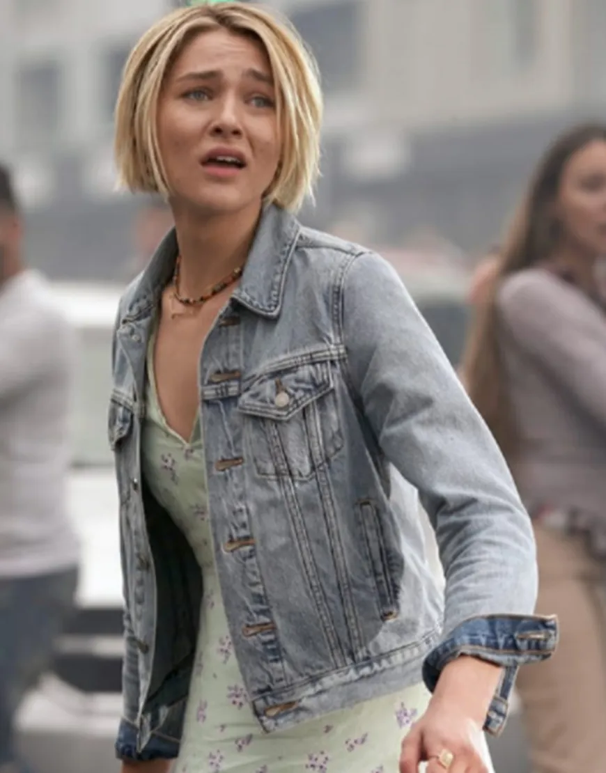 La Brea 2021 Zyra Gorecki Denim Jacket | Izzy Harris Blue Denim Jacket