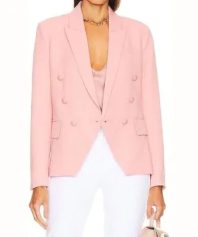 L'AGENCE Kenzie Blazer In Rose Tan Tropical