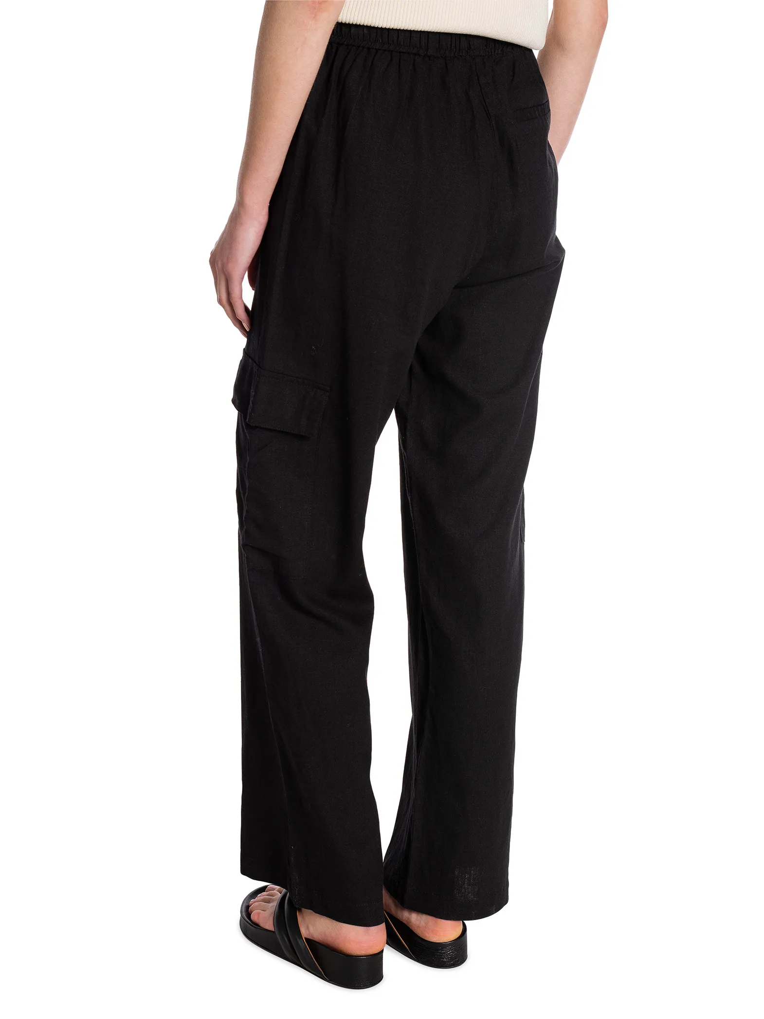 LEVETE ROOM PANTS NAJA BLACK