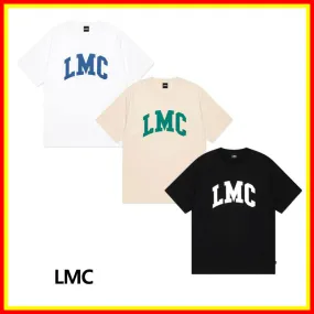 LMC  |Unisex Street Style Plain Cotton Short Sleeves Logo T-Shirts