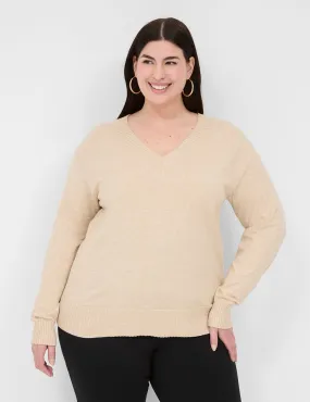 Long-Sleeve V-Neck Sweater