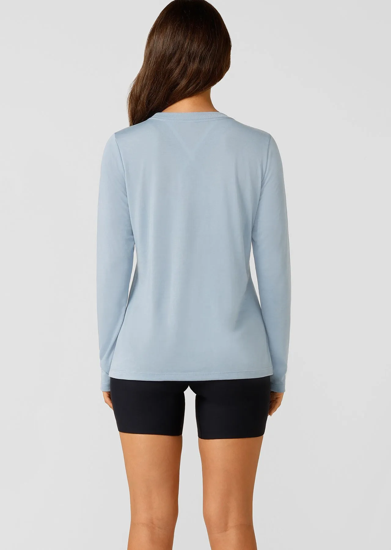 Lotus Long Sleeve Top | Blue | Jackets, Hoodies and Sweats | Lorna Jane Australia