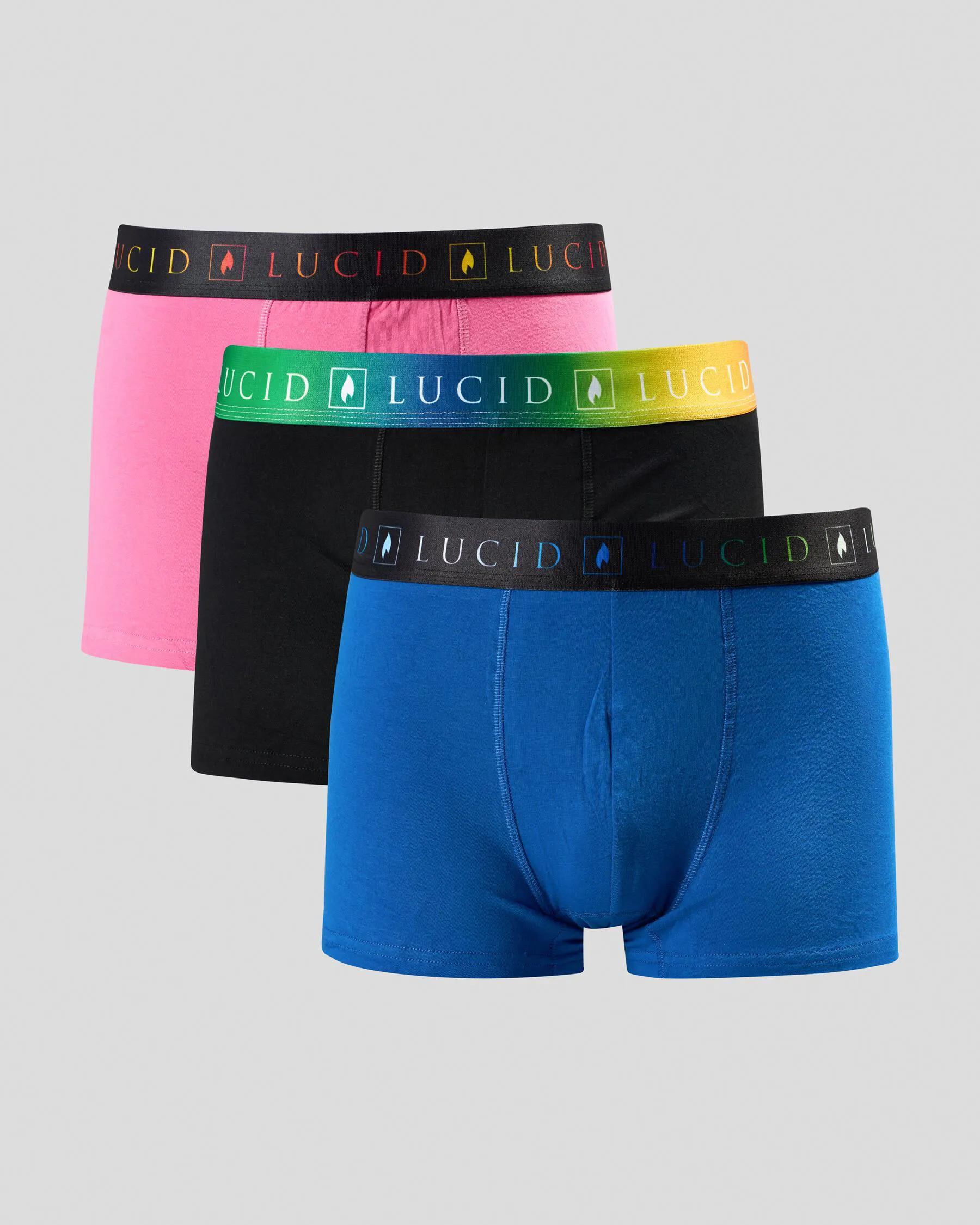 Lucid Vibrant Fitted Boxer Shorts 3 Pack