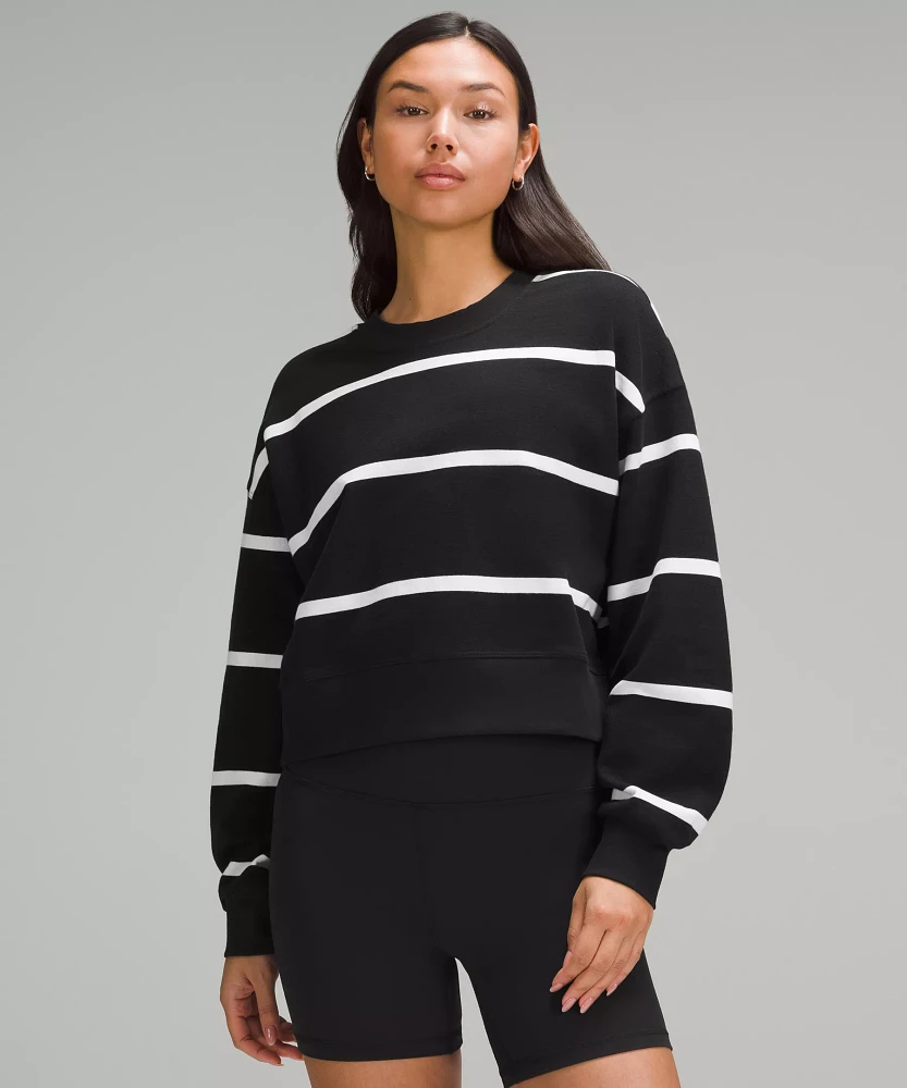 lululemon athletica Perfectly Oversized Cropped Crew *Stripe | Women's Hoodies & Sweatshirts