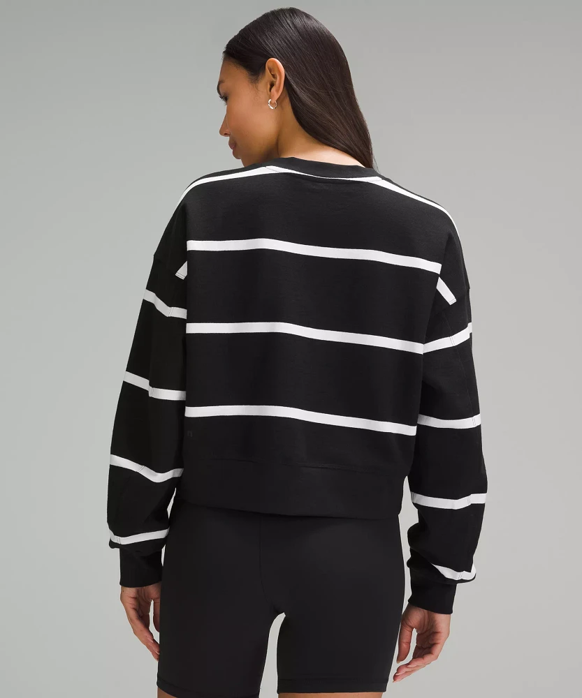 lululemon athletica Perfectly Oversized Cropped Crew *Stripe | Women's Hoodies & Sweatshirts