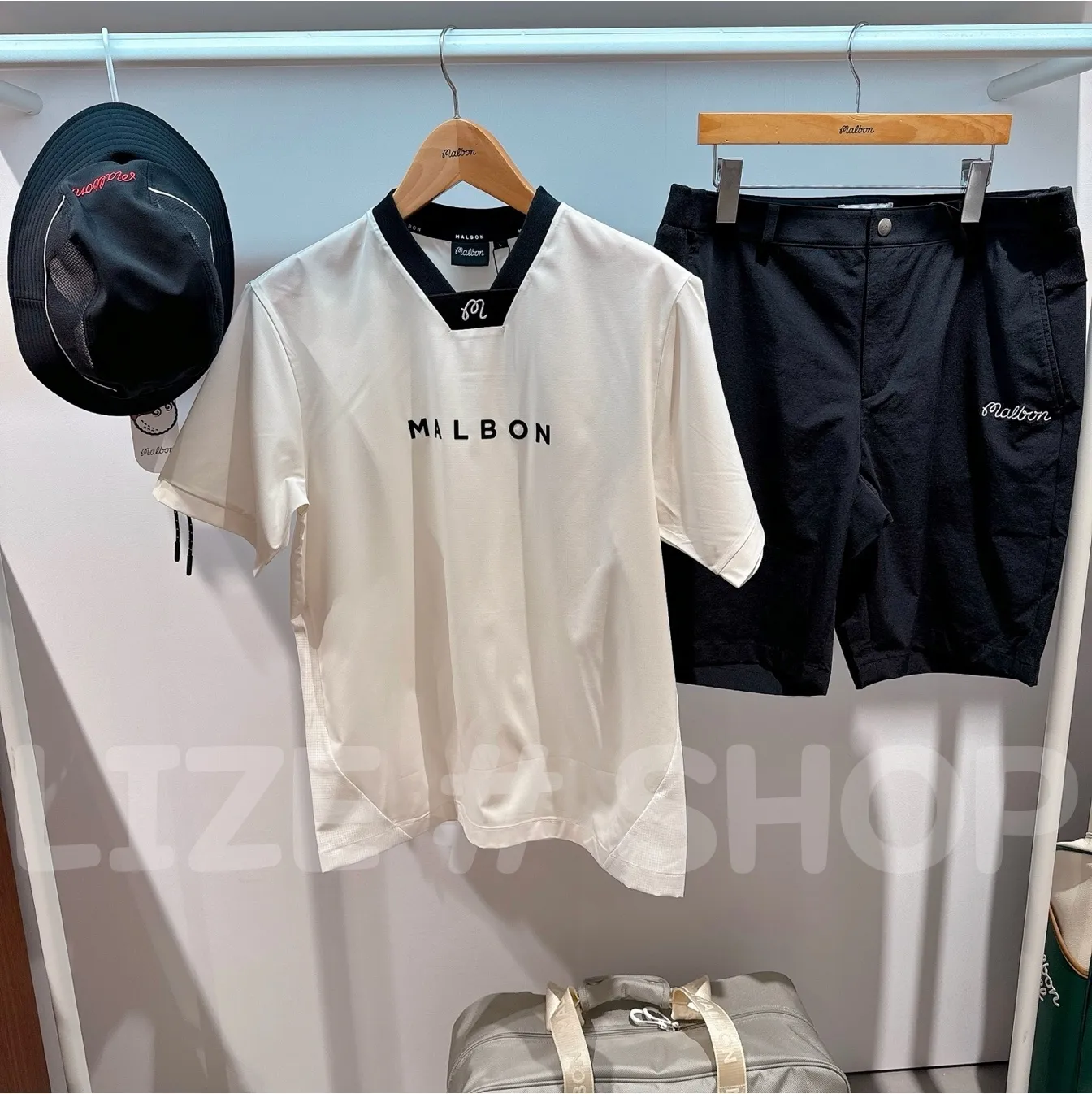 Malbon Golf  |Plain Short Sleeves Logo T-Shirts