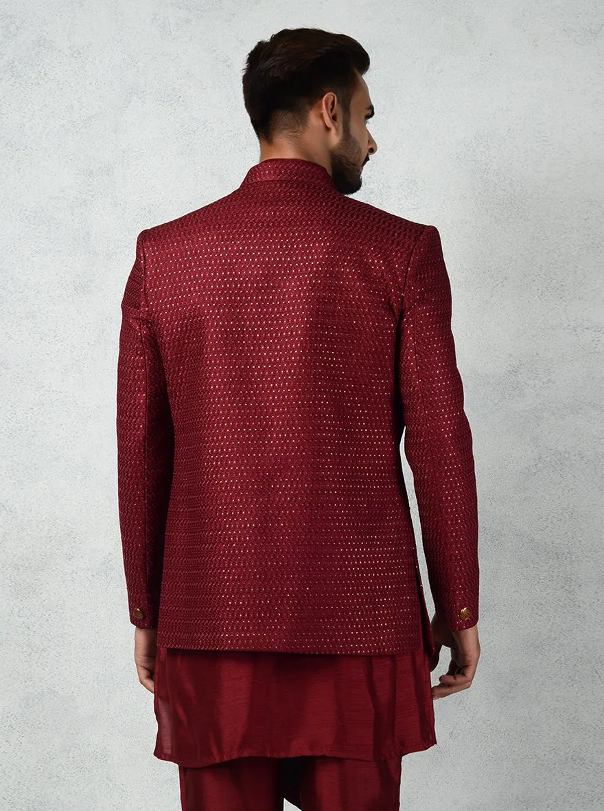 Maroon Indowestern | TULA