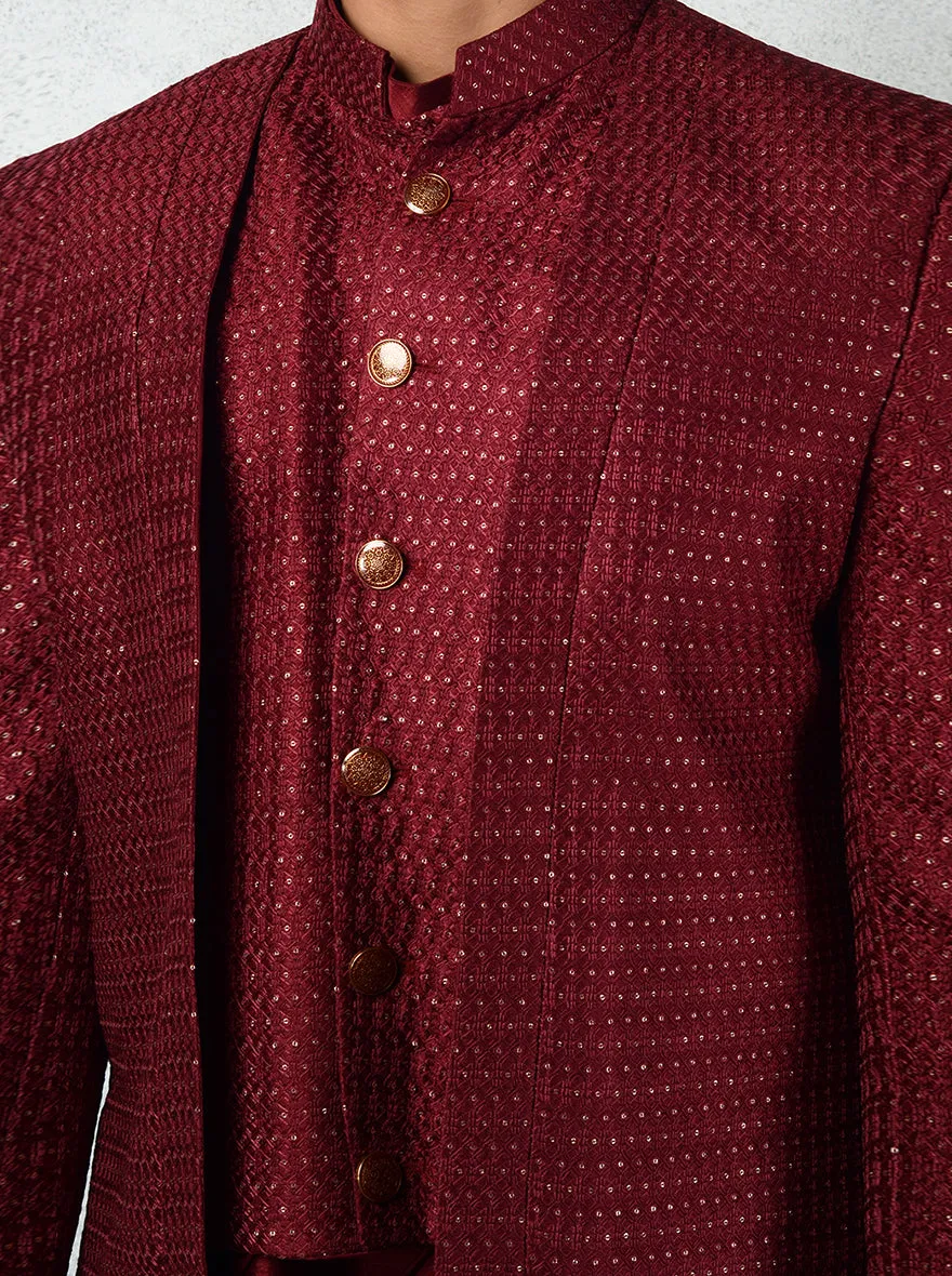 Maroon Indowestern | TULA