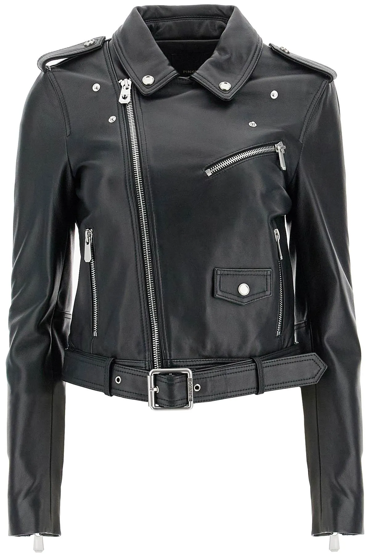 nappa leather biker jacket 103897 A21L NERO LIMOUSINE