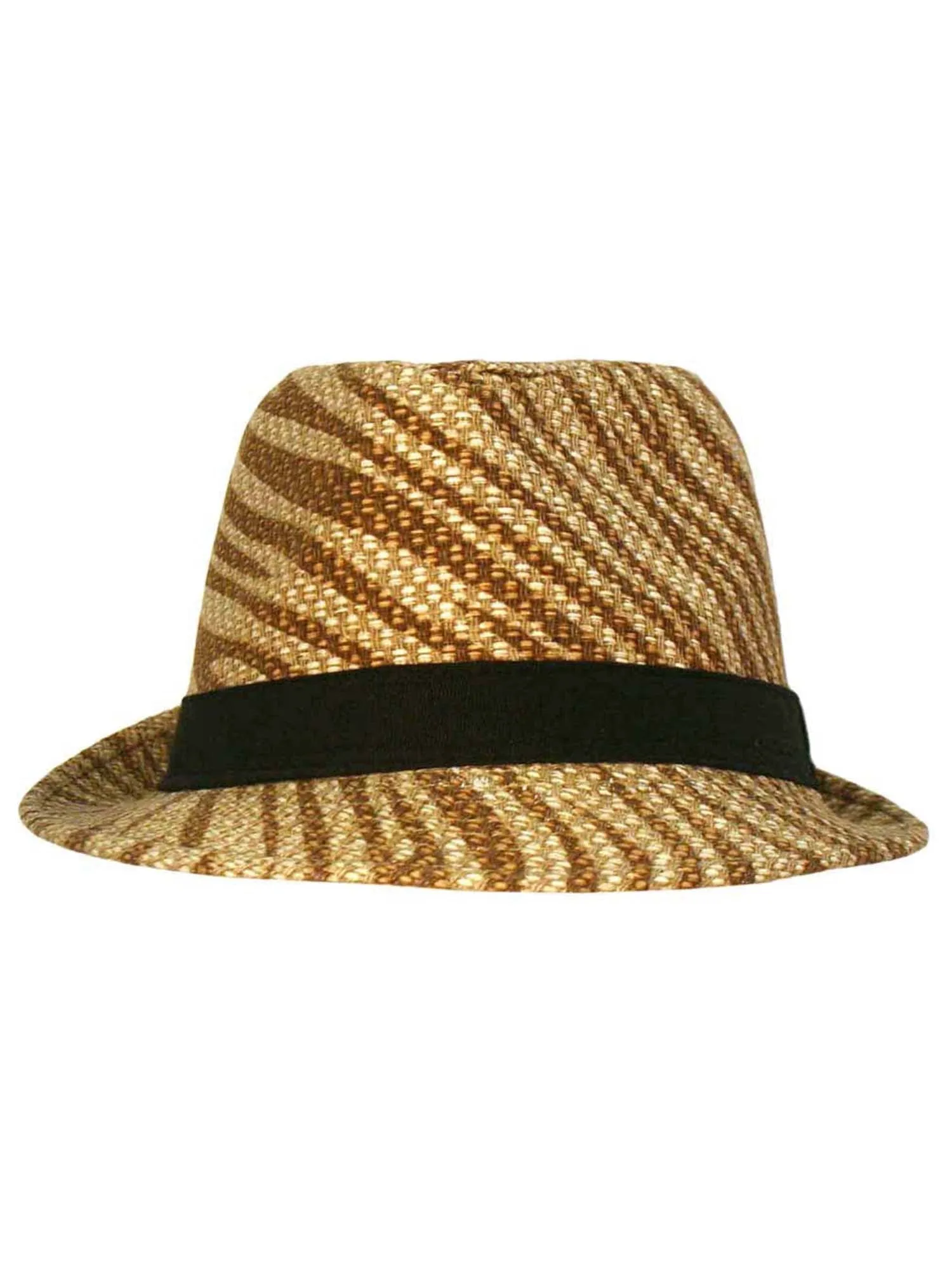 Natural Zebra Print Lightweight Fedora