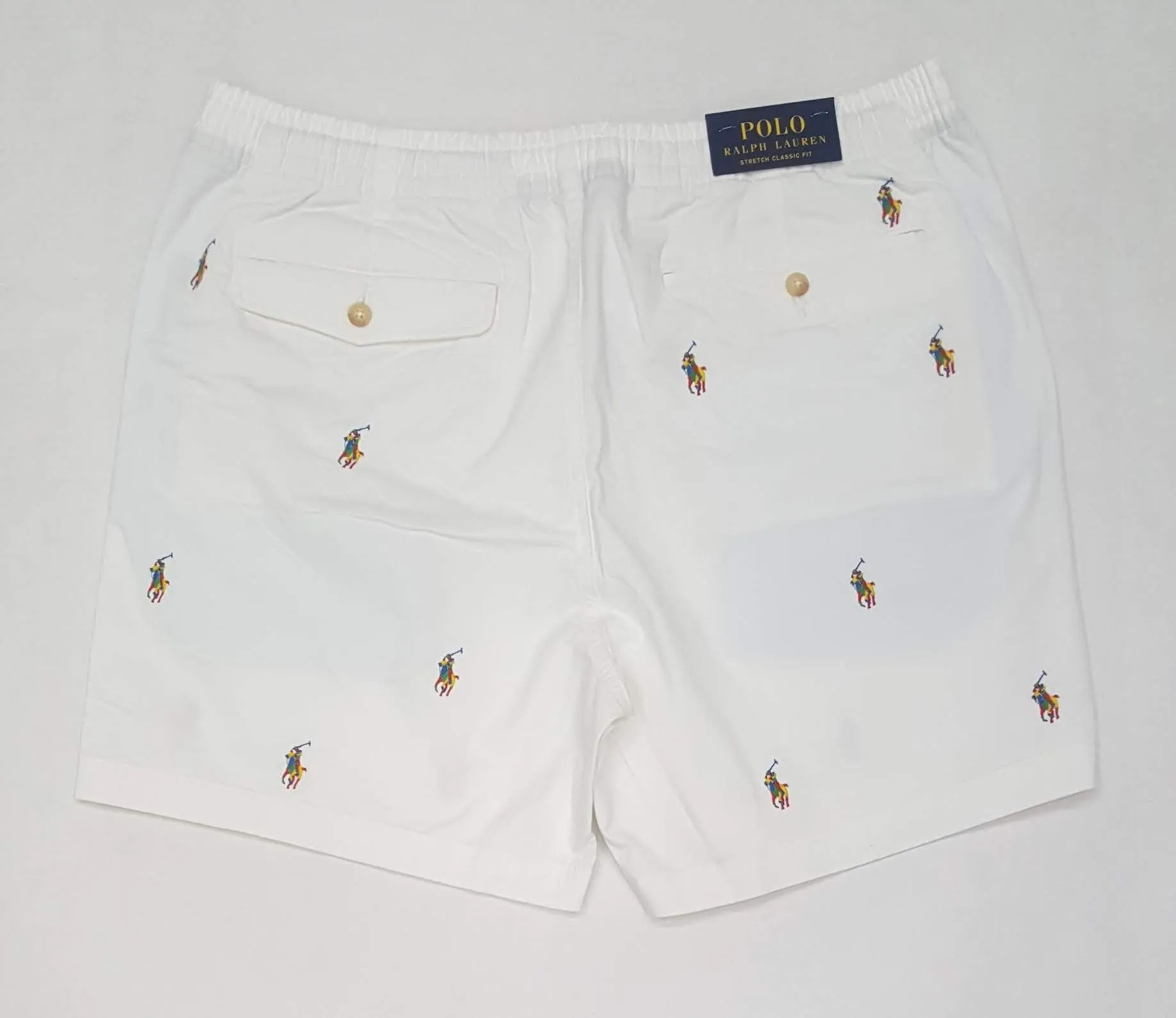 Nwt Polo Ralph Lauren Allover Colored Pony Classic Fit Shorts