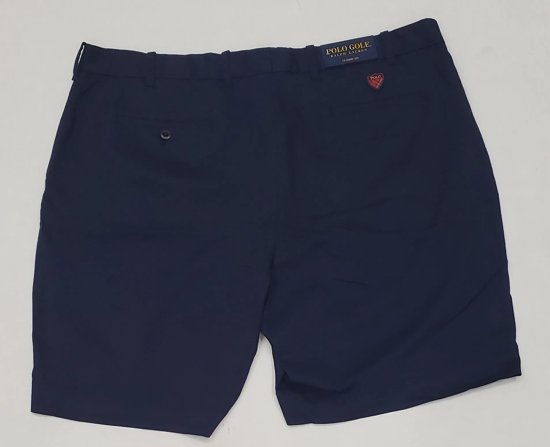 Nwt Polo Ralph Lauren Navy Classic Fit Golf Shorts w/Badge on Back