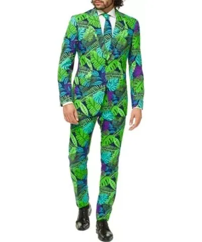 Opposuits Men's Juicy Jungle 2 Piece Suit + Tie