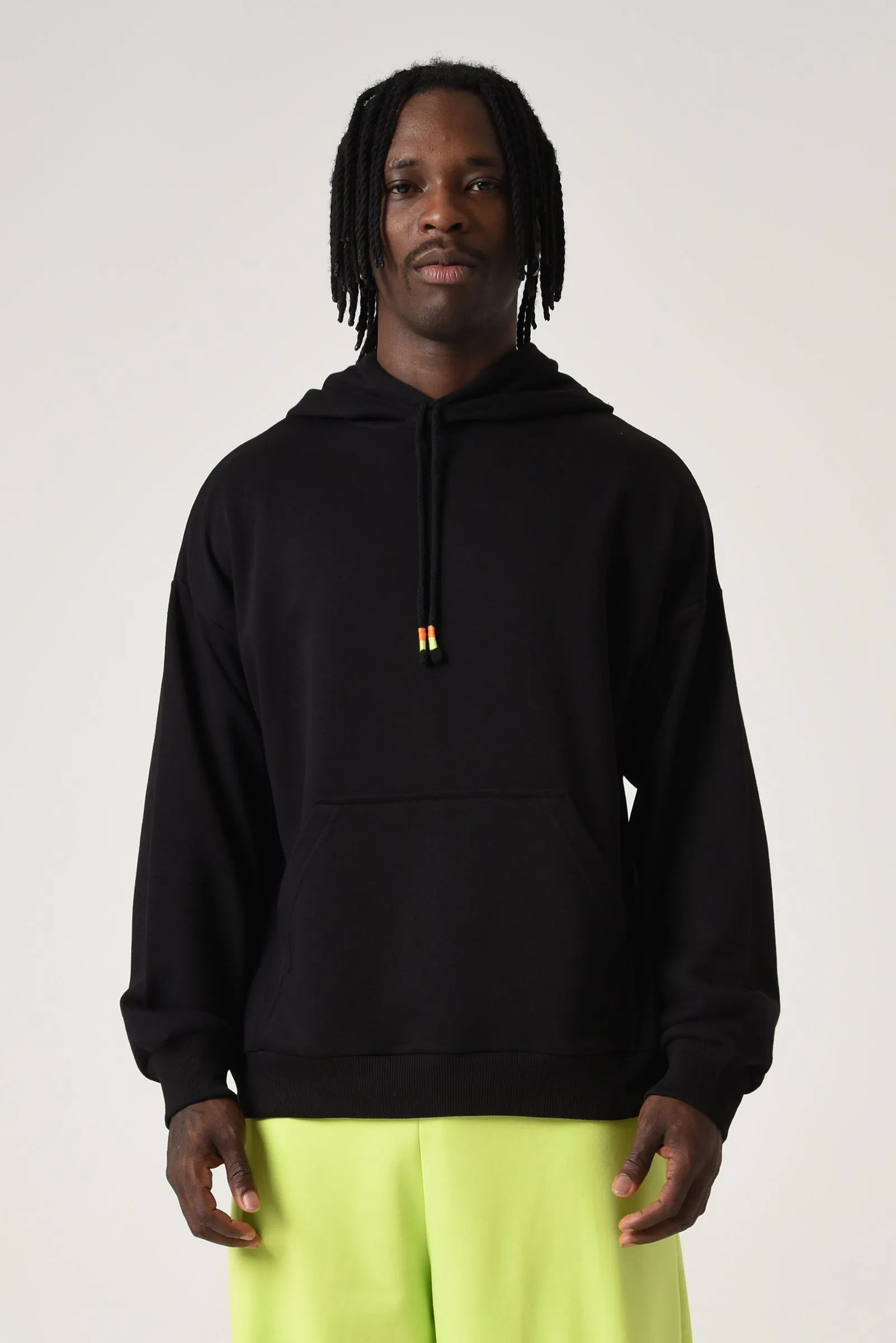 Oversize Hoodie Black Lime