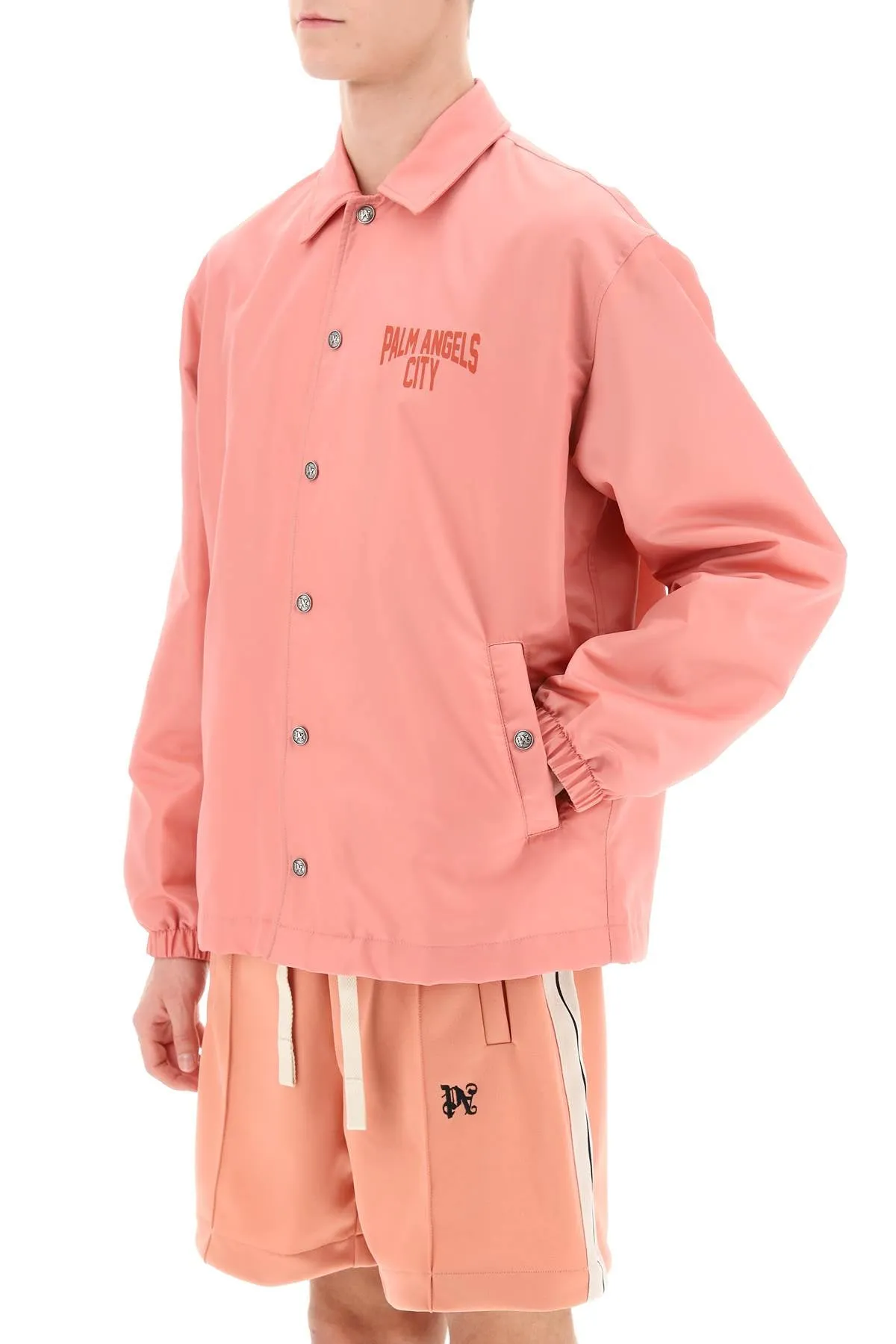 pa city coach jacket PMEM021R24FAB001 PINK RED