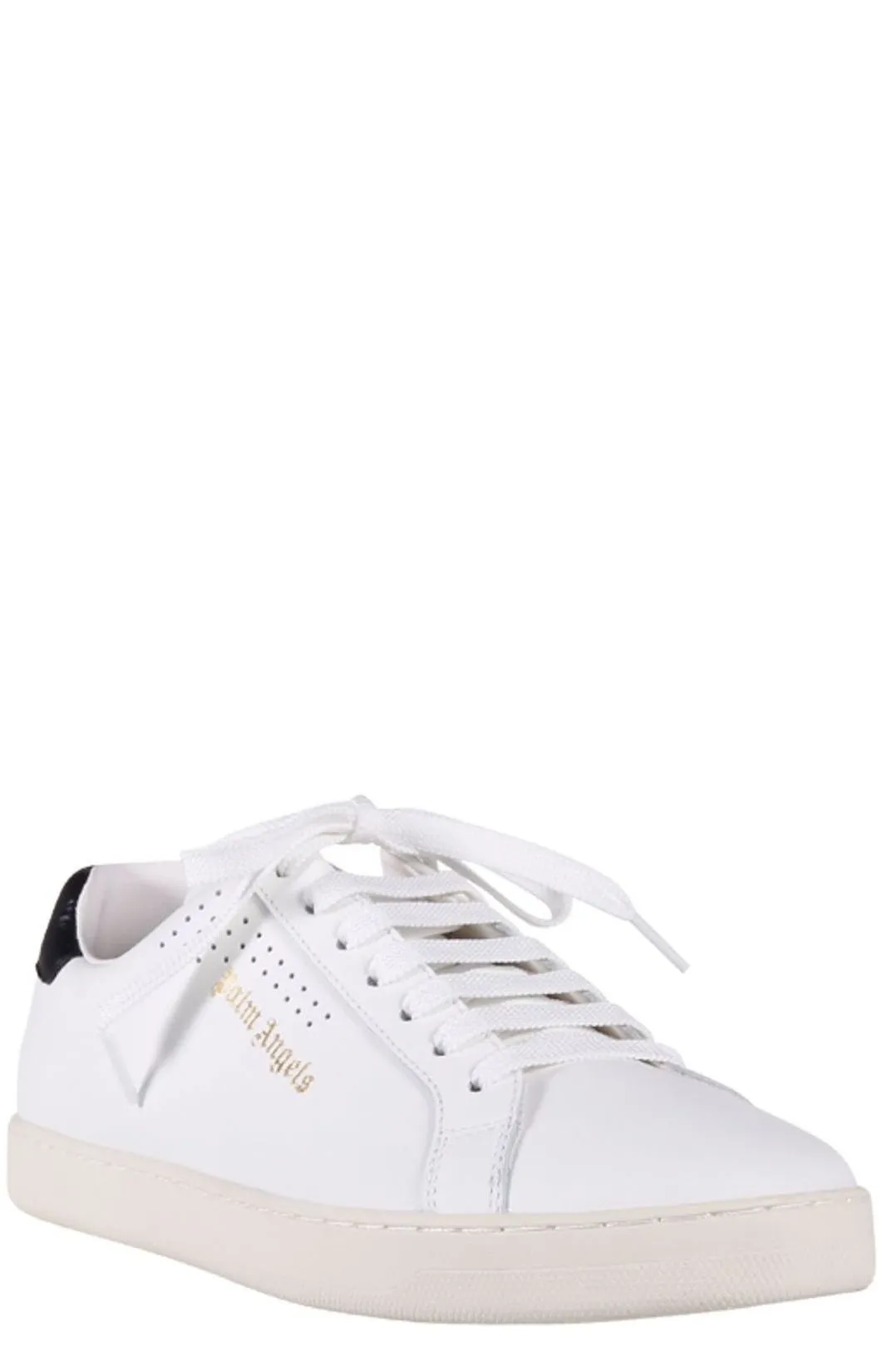 Palm Angels Tennis Logo-Embossed Lace-Up Sneakers