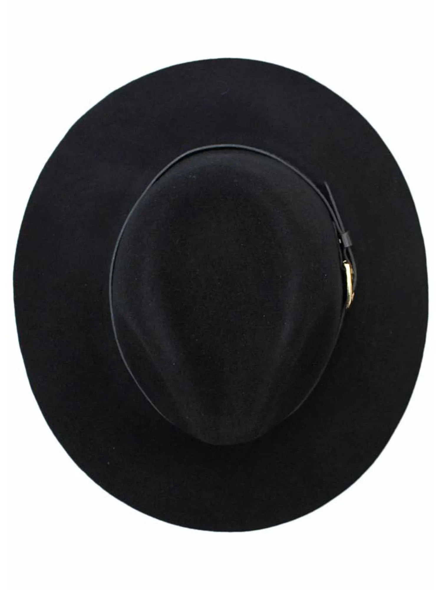 Panama Style Wool Fedora Hat With Buckle