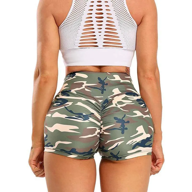 Printed Classic Camo Workout Shorts