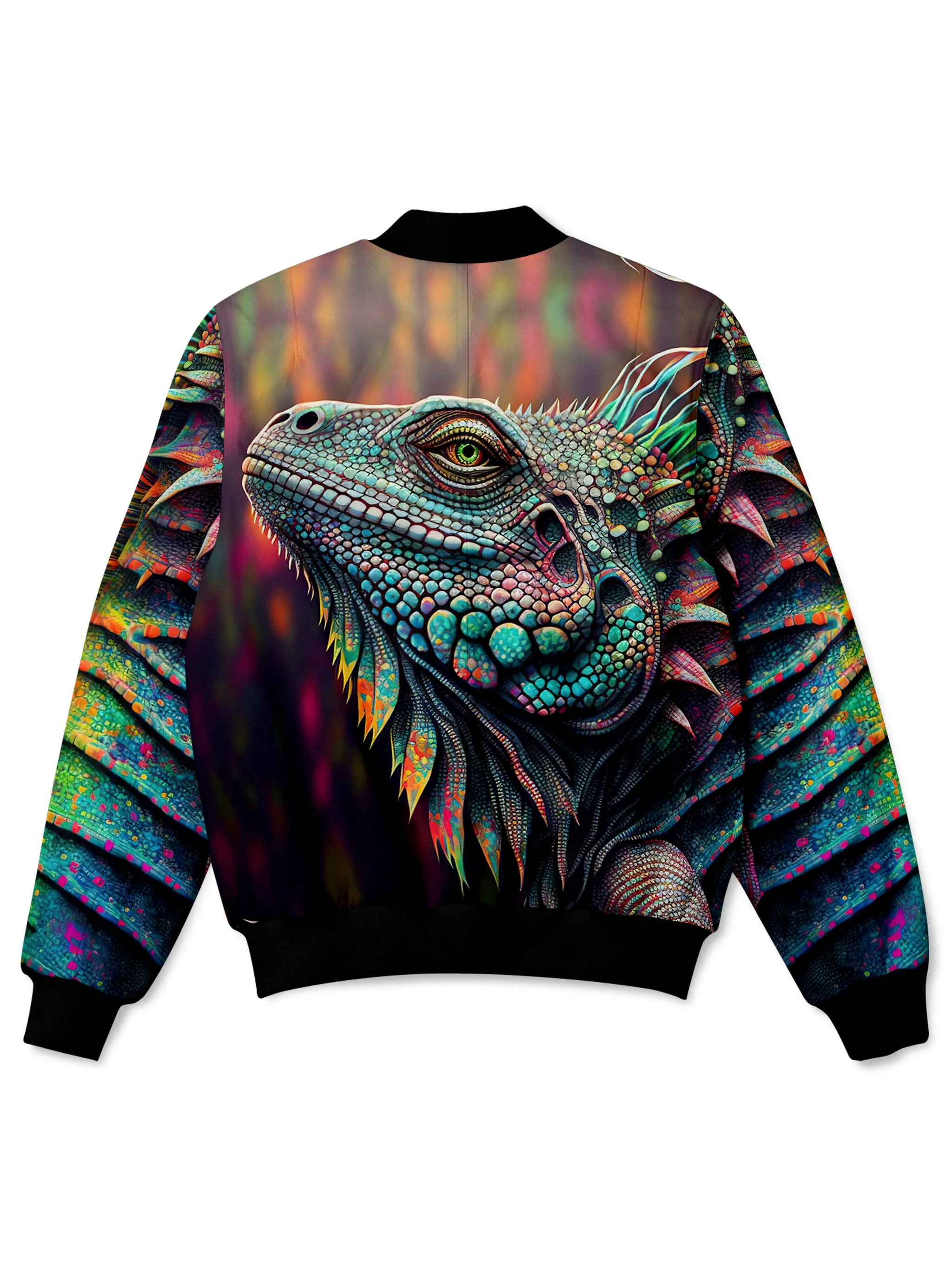 Psychedelic Giant Iguana 2.0 Bomber Jacket