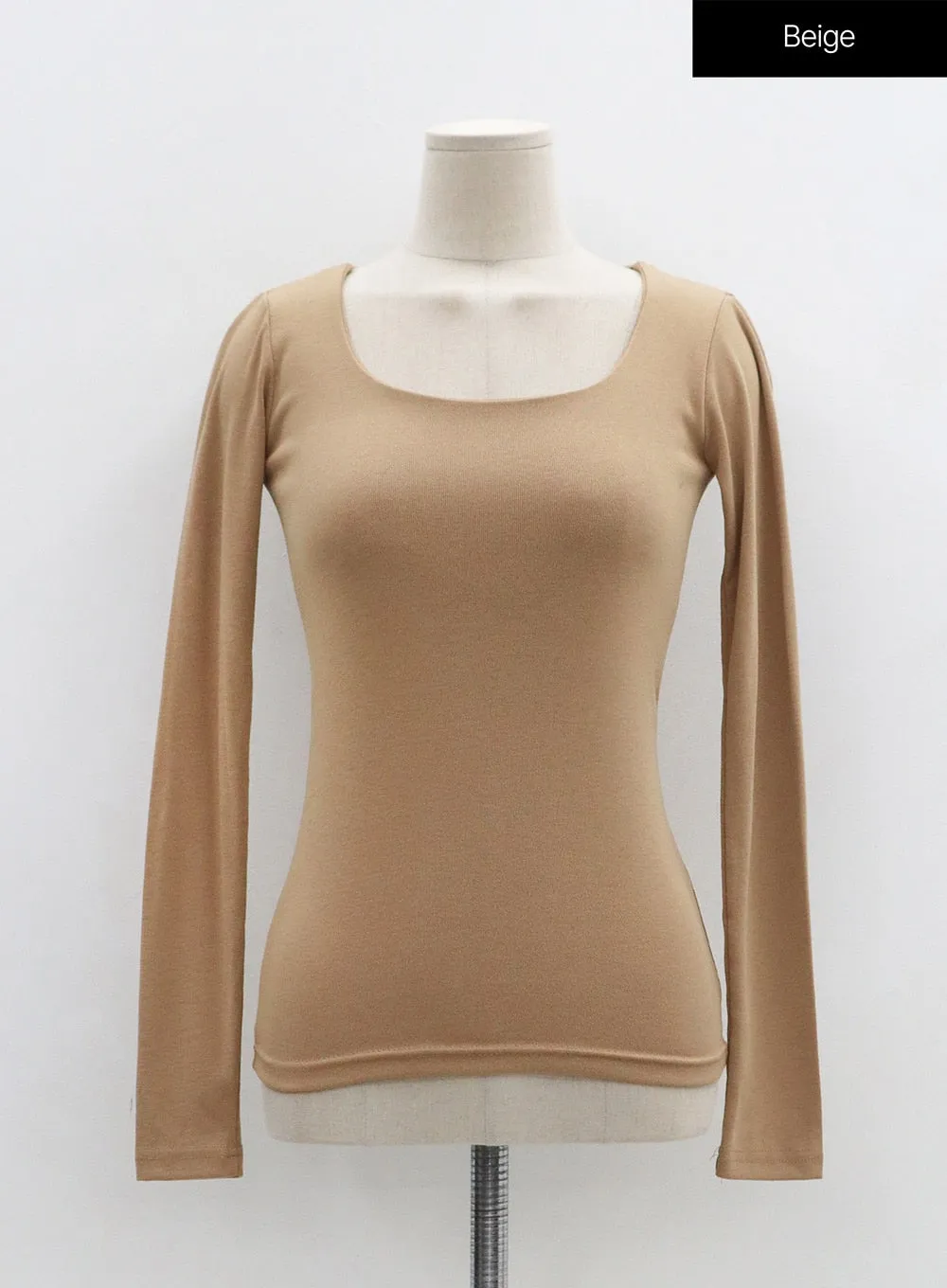 Round Neck Long Sleeve Top OO21