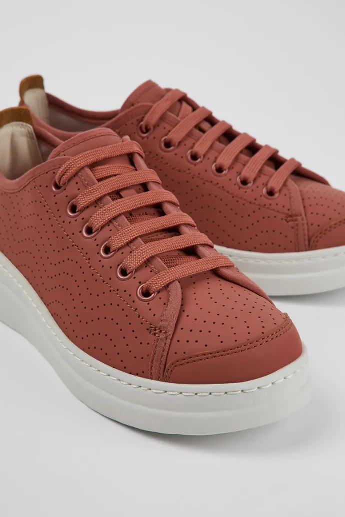 Runner Red Leather Sneaker for Women