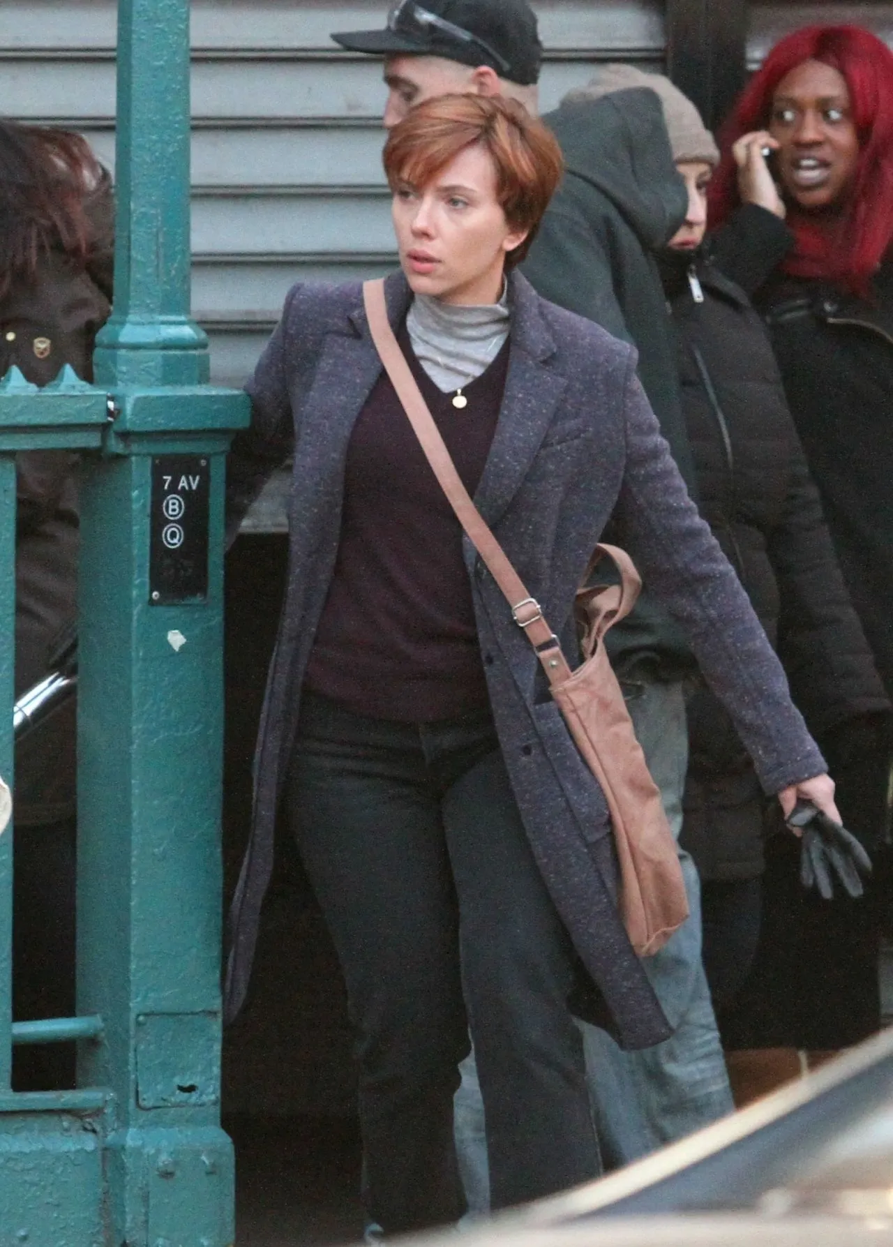 Scarlett Johansson Marriage Story Wool Blend Trench Coat