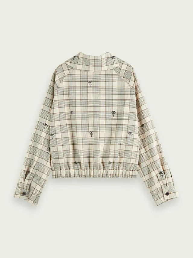 Scotch & Soda Checked Short Jacket