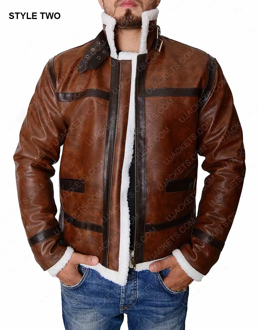 Shearling Resident Evil 4 Leon Kennedy Jacket - UJackets