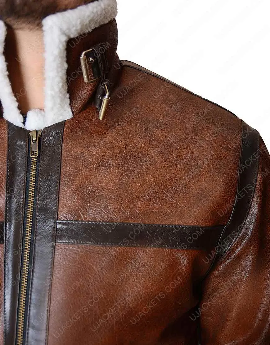 Shearling Resident Evil 4 Leon Kennedy Jacket - UJackets