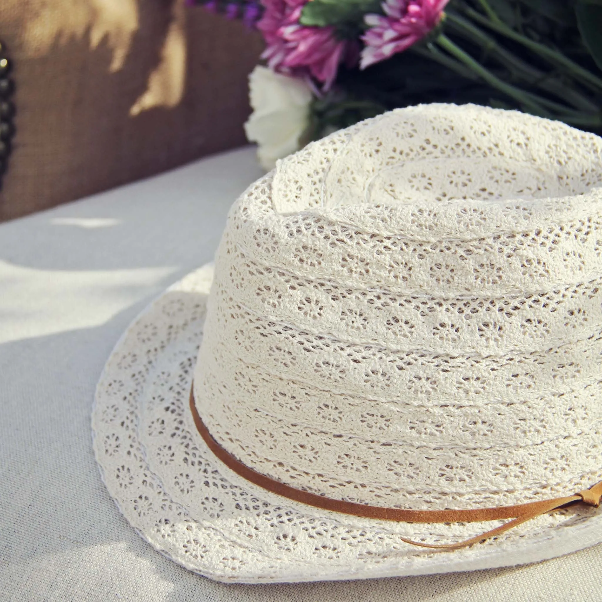 Sun Goddess Lace Fedora