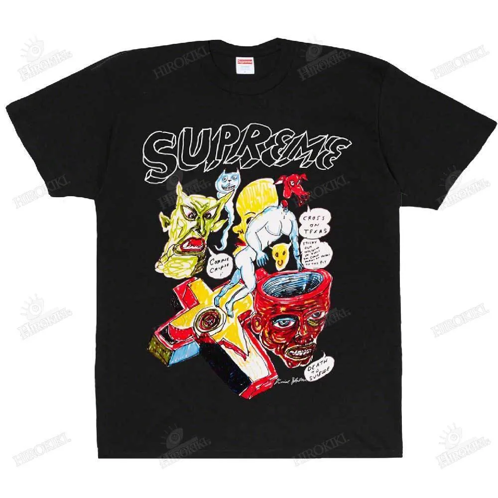 Supreme  |Unisex Street Style Collaboration Logo Skater Style T-Shirts