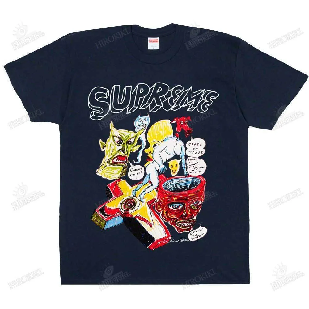 Supreme  |Unisex Street Style Collaboration Logo Skater Style T-Shirts