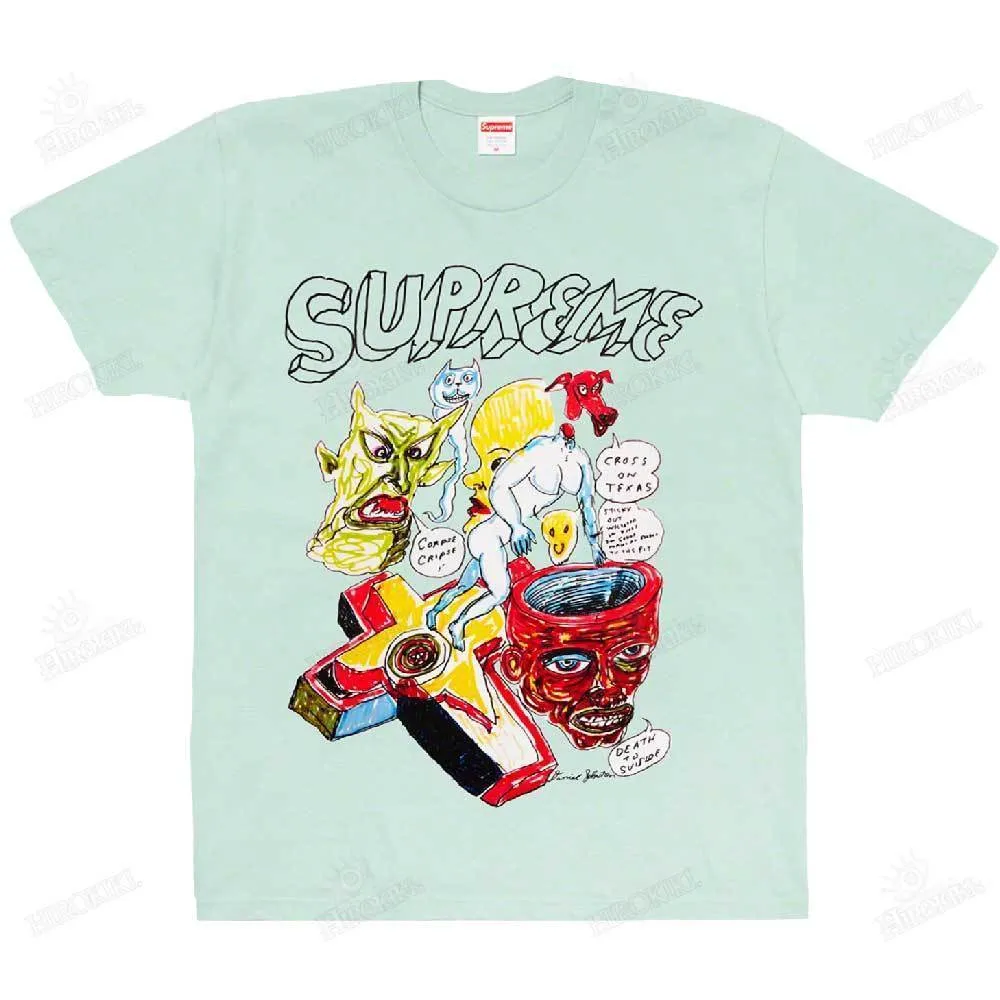 Supreme  |Unisex Street Style Collaboration Logo Skater Style T-Shirts