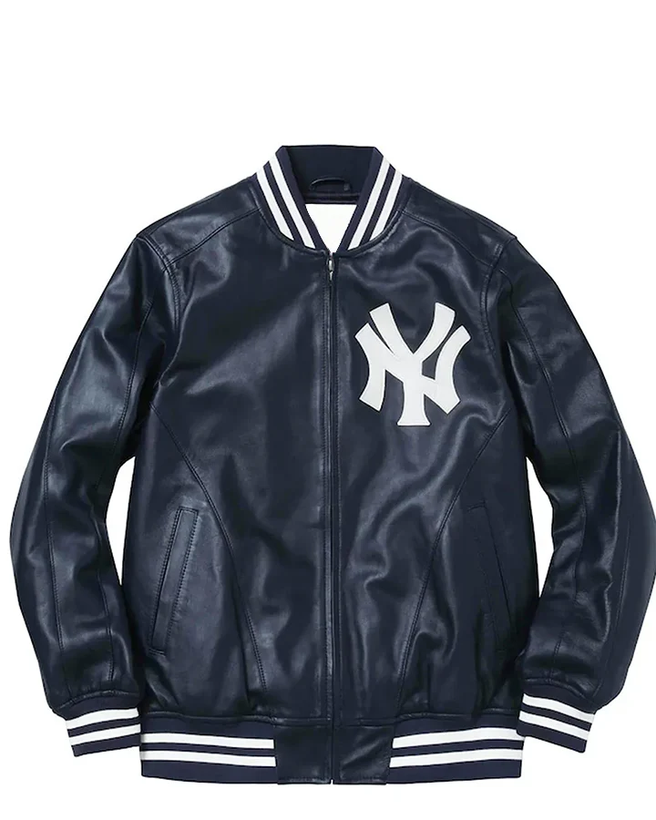 Supremely Yankees Leather Varsity Jacket - William Jacket