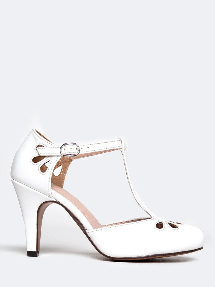 T Strap Mary Jane Heels