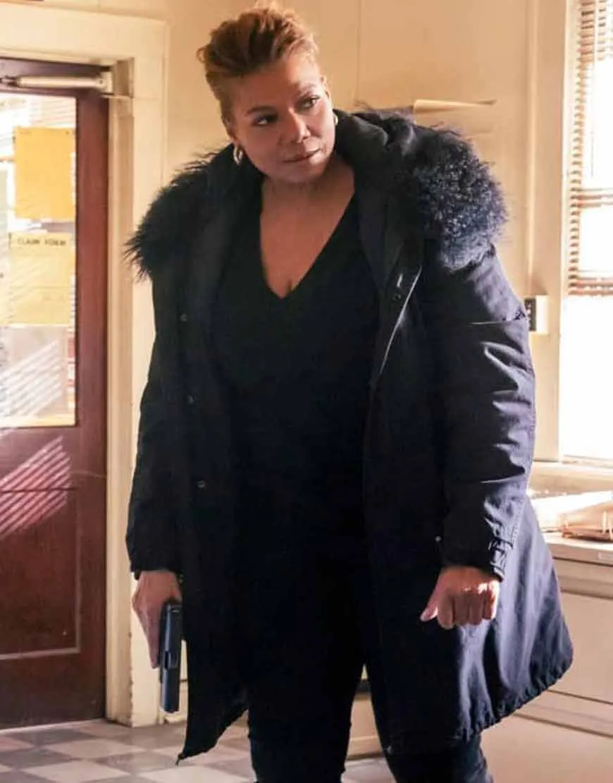 The Equalizer (2021) Queen Latifah Fur Collar Coat | Ujackets.com