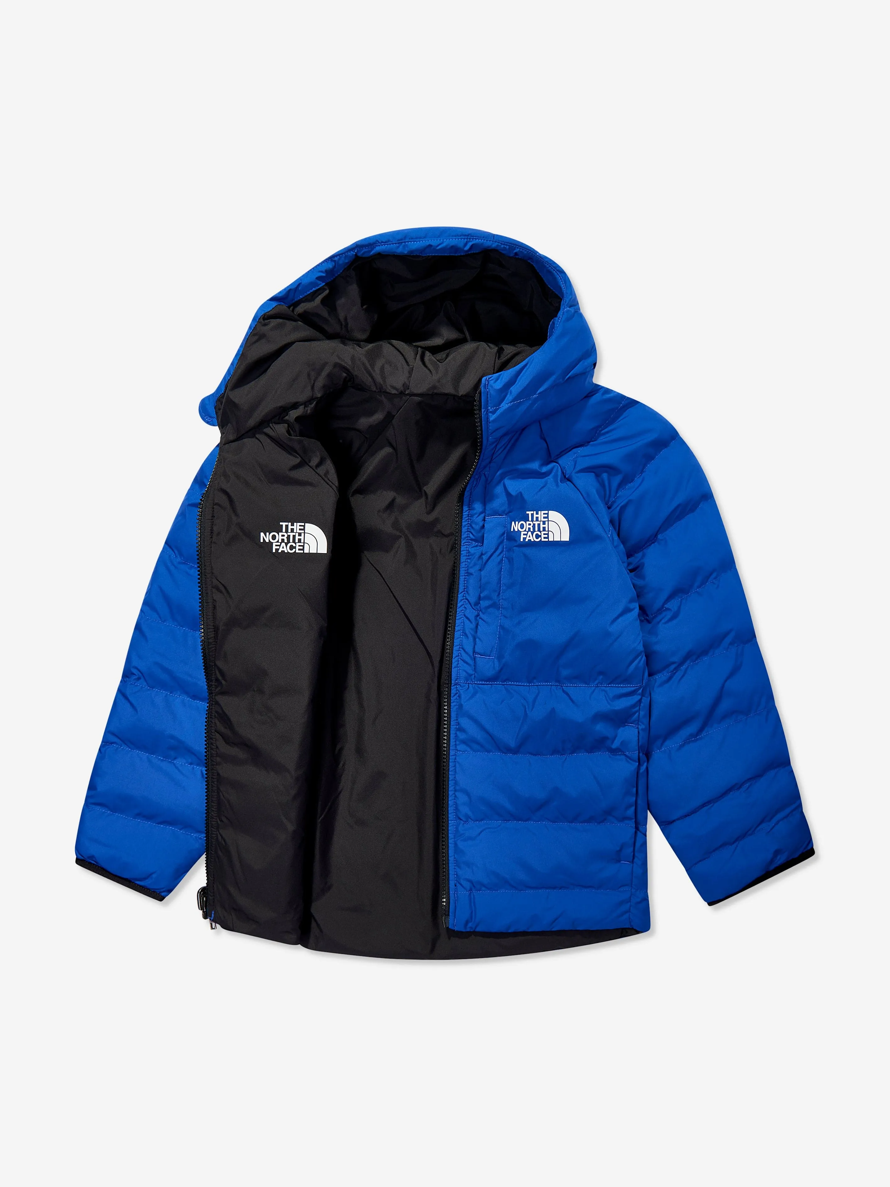 The North Face Boys Reversible Perrito Hooded Jacket in Blue