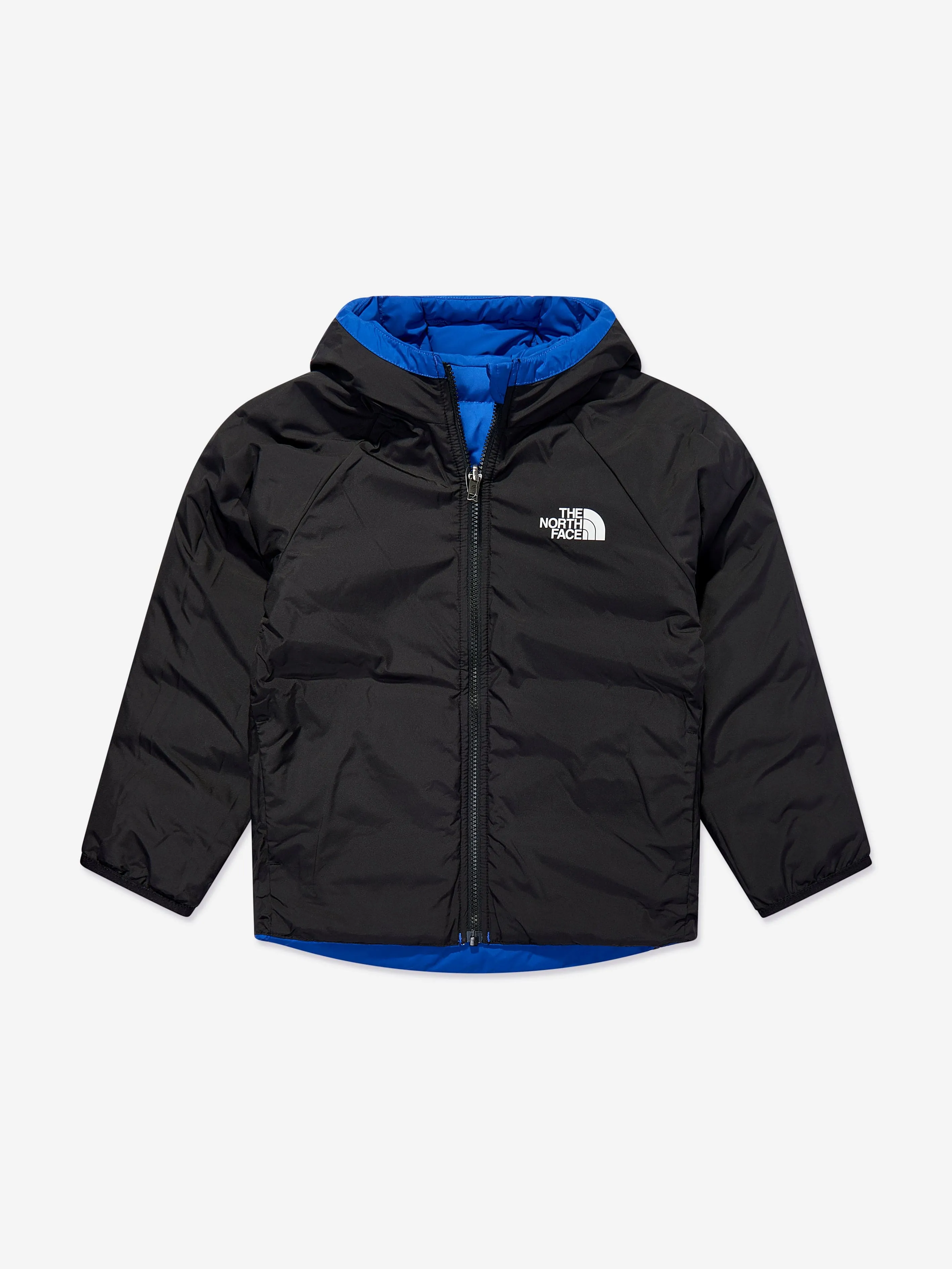 The North Face Boys Reversible Perrito Hooded Jacket in Blue