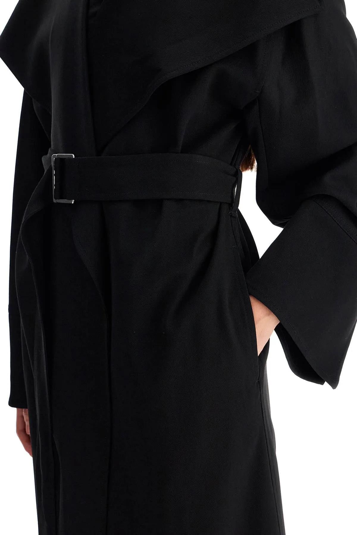 Toteme Signature Twill Coat   Black