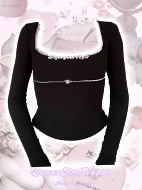 Valentina Square Neck Long Sleeve Top