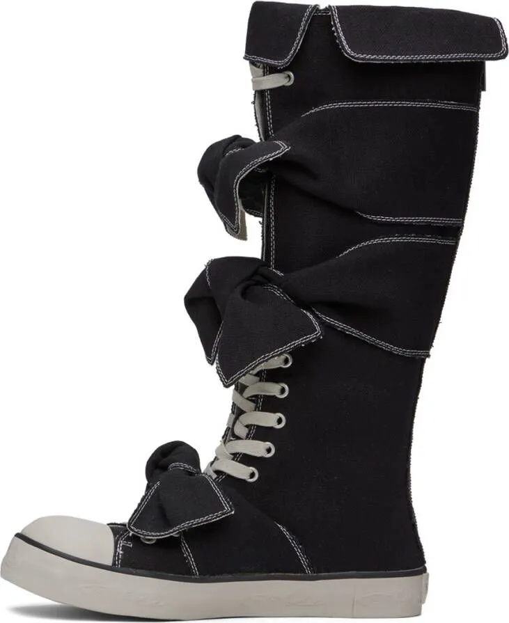 VeniceW Black Elephant Boots